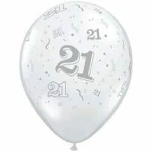 Qualatex Balloons 21 Around Diamond Clear 28cm #
