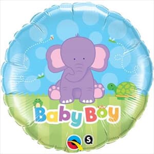 Qualatex Balloons Baby Boy Elephant 45cm
