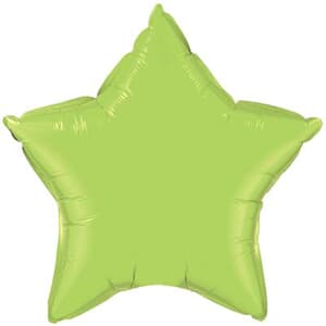 Star Foil Lime Green 36" Unpackaged