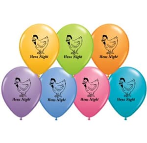 Qualatex Balloons Hens Night Contemporary Asst 28 cm