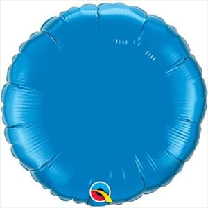 Circle Foil Saphire Blue 45cm # Unpackaged
