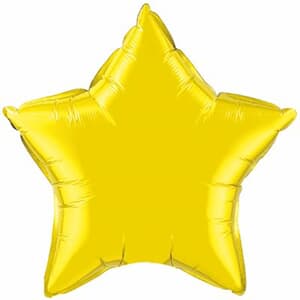 Qualatex Balloons 10cm Star Citrine Yellow