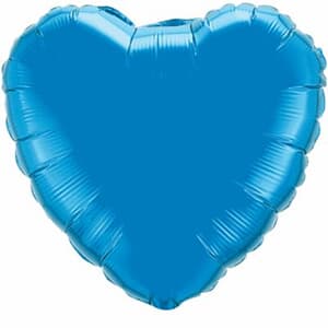 Qualatex Balloons 23cm Heart Sapphire Blue
