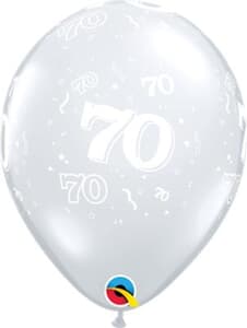 Qualatex Balloons 70 Around D/clear 28cm 25cnt #
