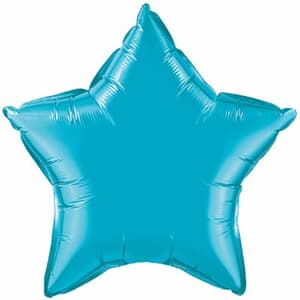 Star Foil Turquoise 10cm