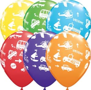 Qualatex Balloons Transportation Rainbow Asst Asst 28cm