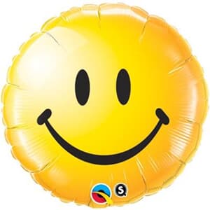 Qualatex Balloons Smiley Face Yellow 45cm