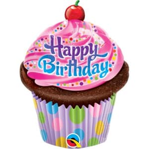 Birthday Frosted Cupcake Mini Shape 14"