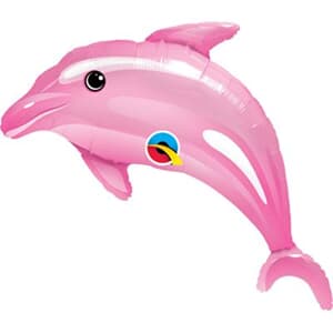 Delightful Pink Dolphin Mini Shape 14"
