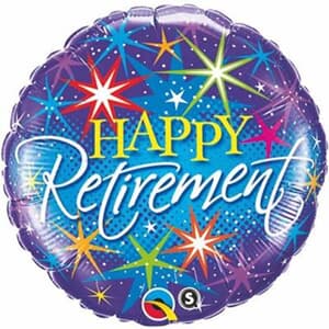 Qualatex Balloons Happy Retirement 45cm