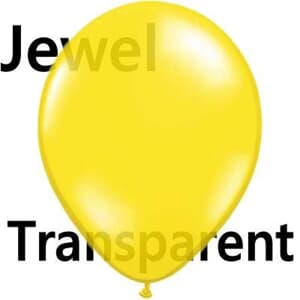Qualatex Jewel Citrine Yellow 28cm 25cnt