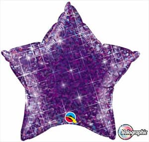 Star Holographic 50.8cm Jewel Purple