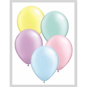 Qualatex Balloons Pastel Pearl Asst 12cm