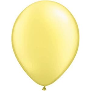 Qualatex Balloons Pearl Lemon Chiffon 5" (12cm)