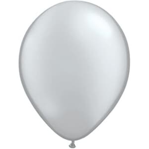 Qualatex Balloons Silver 5" (12cm)