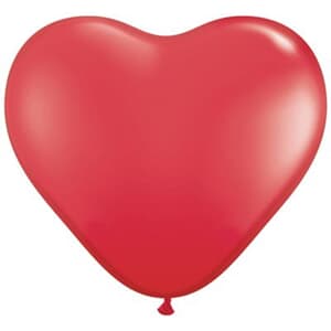 Qualatex Balloons Hearts Red 28cm