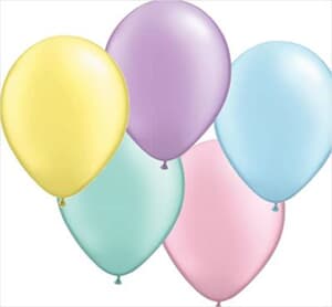 Qualatex Balloons Pastel Pearl Asst 28cm