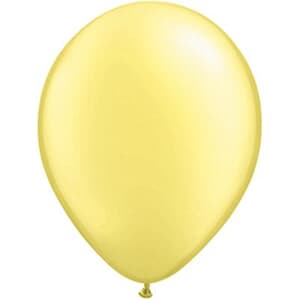 Qualatex Balloons Pearl Lemon Chiffon 40cm