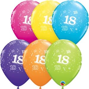 Qualatex Balloons 18 Around Tropical Assorted 28cm #