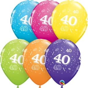 Qualatex Balloons 40 Around Tropical Assorted 28cm. #