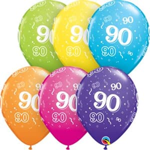 Qualatex Balloons 90 Around Tropical Assorted 28cm