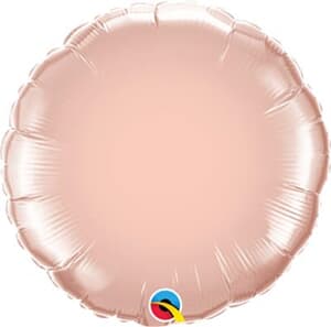 Qualatex Round Foil Rose Gold Packaged 50cm