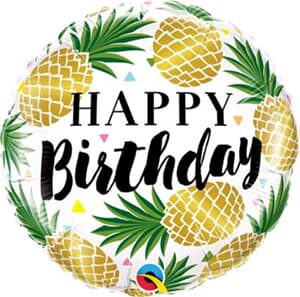 Birthday Golden Pineapple 45cm