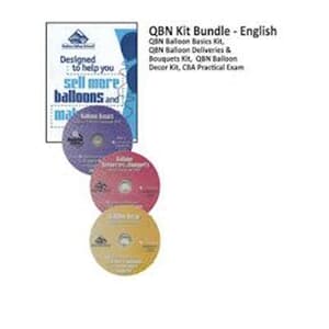 QBN DVD Bundle - 3 dvd Kit includes Ball00n Bascis, Balloon Deliveries and Balloon Decor Kits