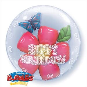 Birthday Flower Double Bubble 60cm