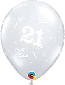 Qualatex Balloons 21 Around D/clear 28cm 25cnt
