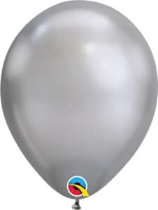 Qualatex Balloons 7" - 17.5cm Chrome Silver