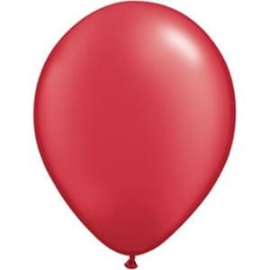 Qualatex Balloons Pearl Ruby Red 40cm