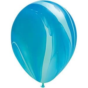 Qualatex Balloons Agate Blue Rainbow 28cm