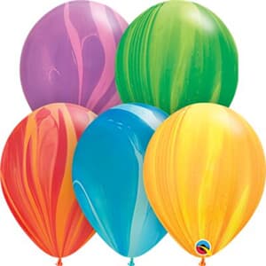 Qualatex Balloons Agate Rainbow Assorted 28cm #