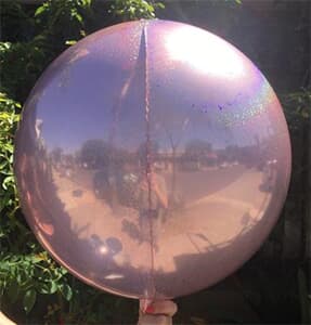 Prismatic Sphere 40cm Baby Pink Unpackaged