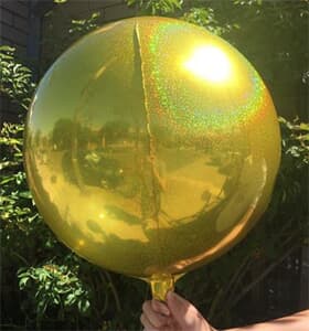Prismatic Sphere 40cm Gold Unpackaged