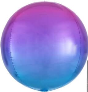 Sphere 40cm Pink and Blue Ombre Unpackaged