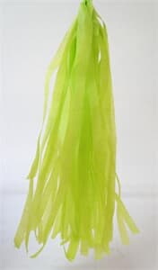 Tassels Quality Tissue 30cm Lime Pre-Cut Pack 15