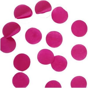 Confetti Metallic 3cm circles Hot Pink 500 grams